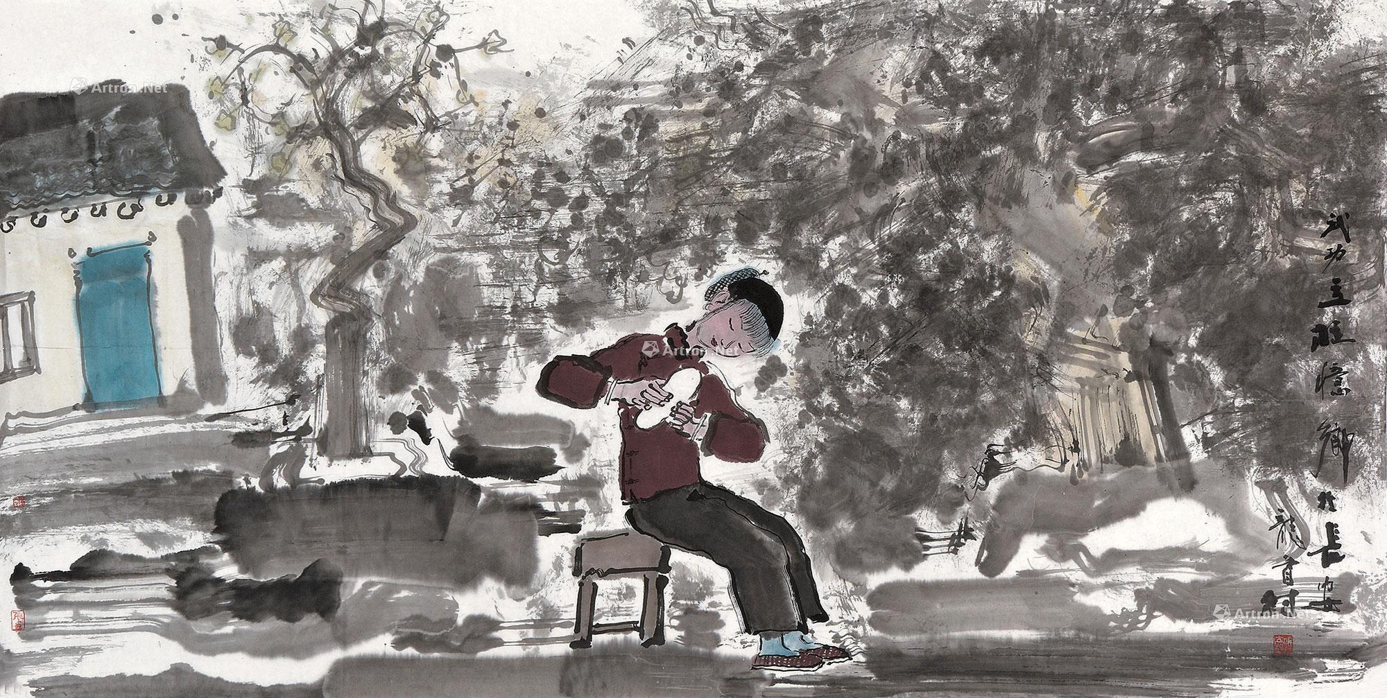 0151 纳鞋底 镜心 设色纸本