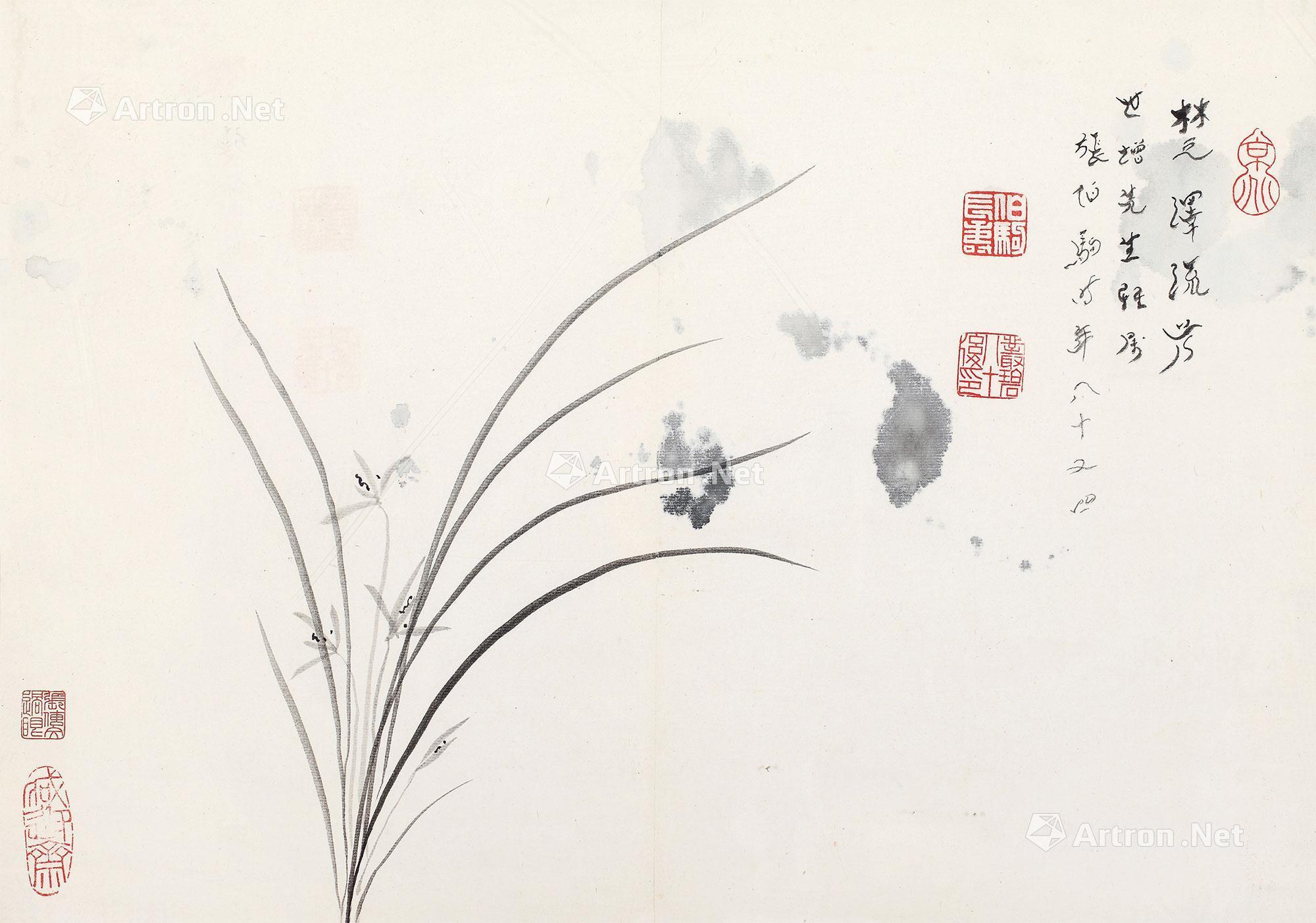 0071 楚泽流芳 镜片 水墨纸本