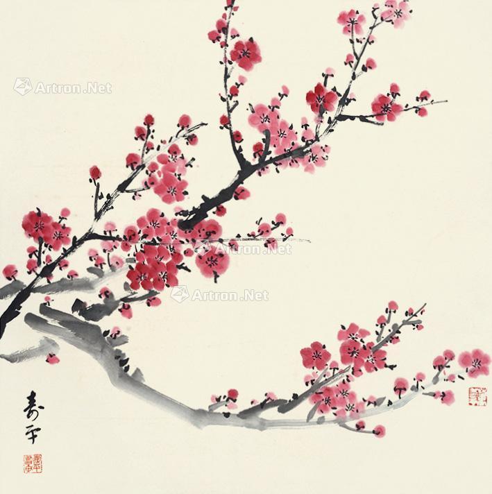 0428 梅花 立轴 纸本