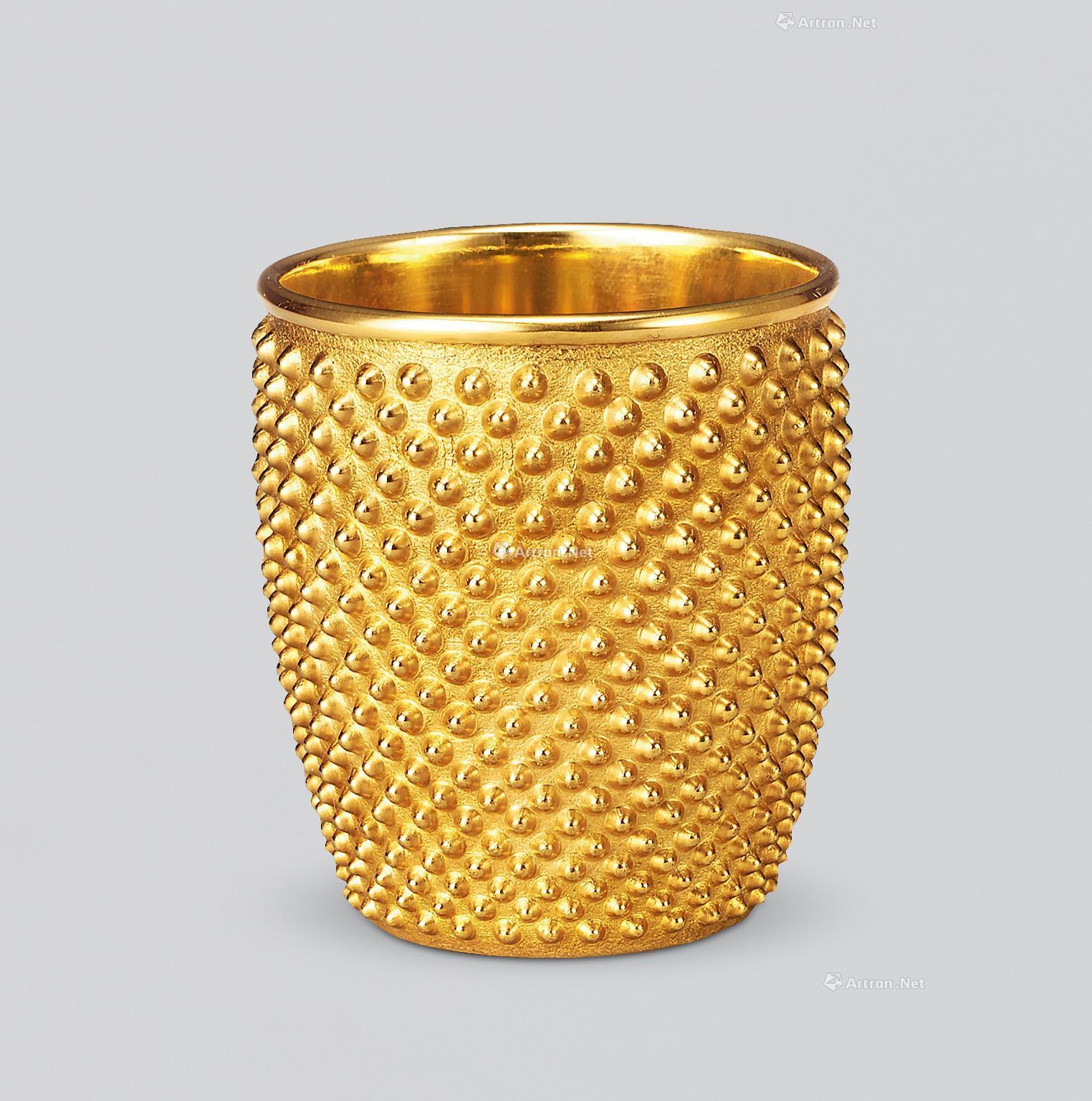 【石黑光南 纯金玉霰酒杯】拍卖品_图片_价格_鉴赏_器