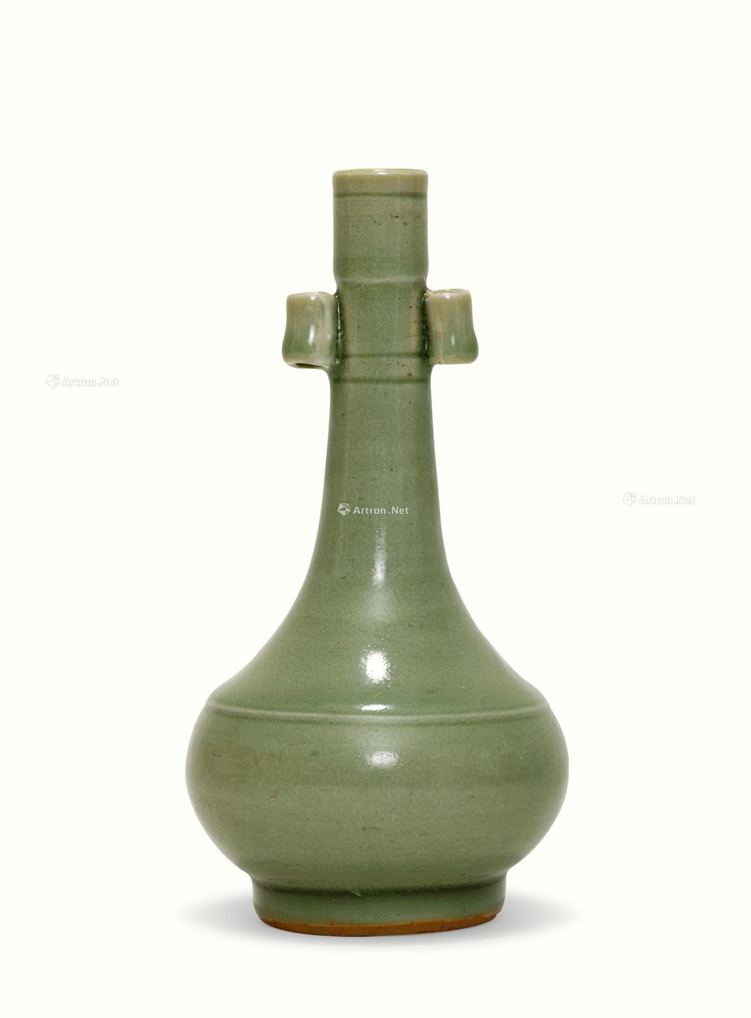 龙泉青釉长颈贯耳瓶】拍卖品_图片_价格_鉴赏_元代以前陶瓷_雅昌艺术