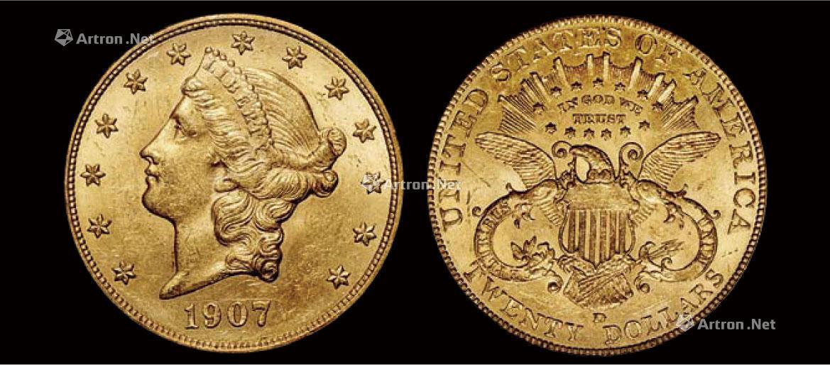 5591 1907年美国20元金币