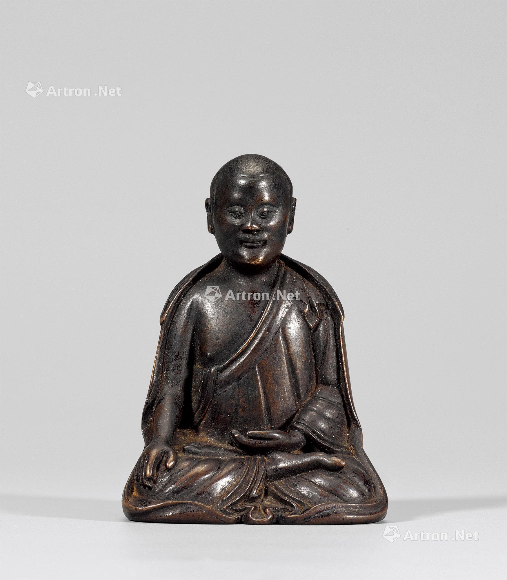 【明末 石叟款上师像】拍卖品_图片_价格_鉴赏_佛教