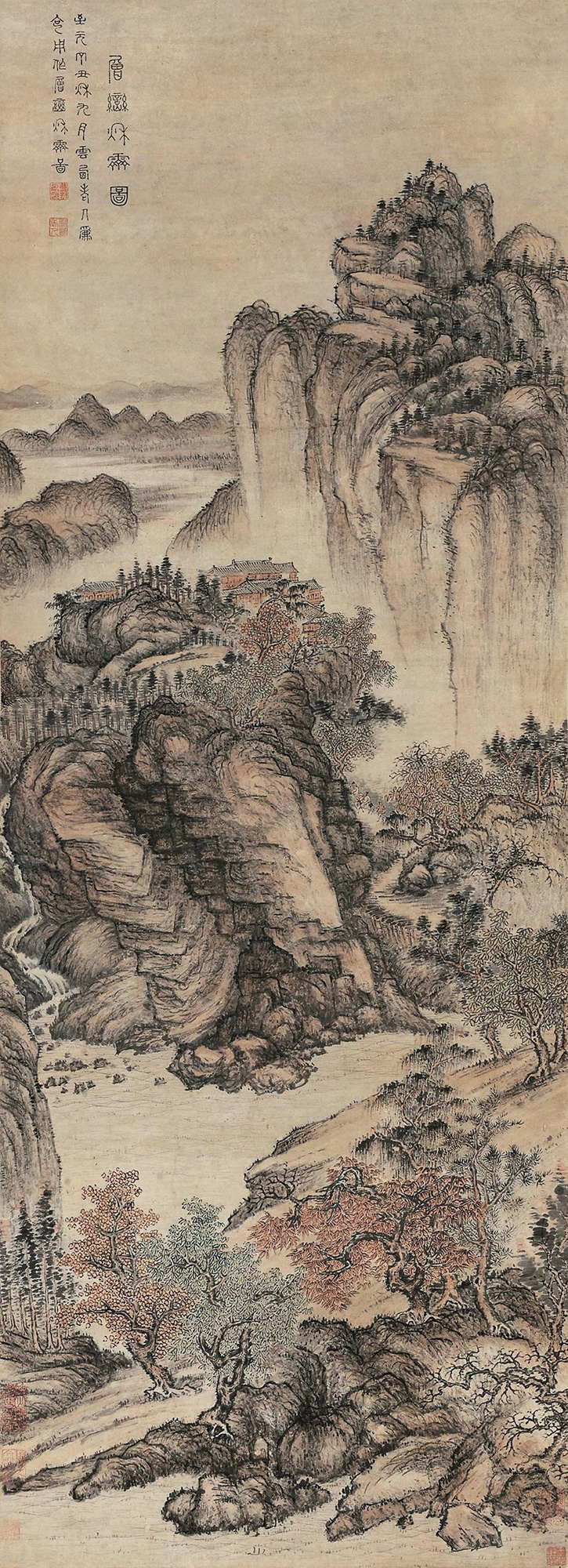 作者    曹知白(1272～1355) 尺寸 138×49cm 作品分类 中国书画>绘画