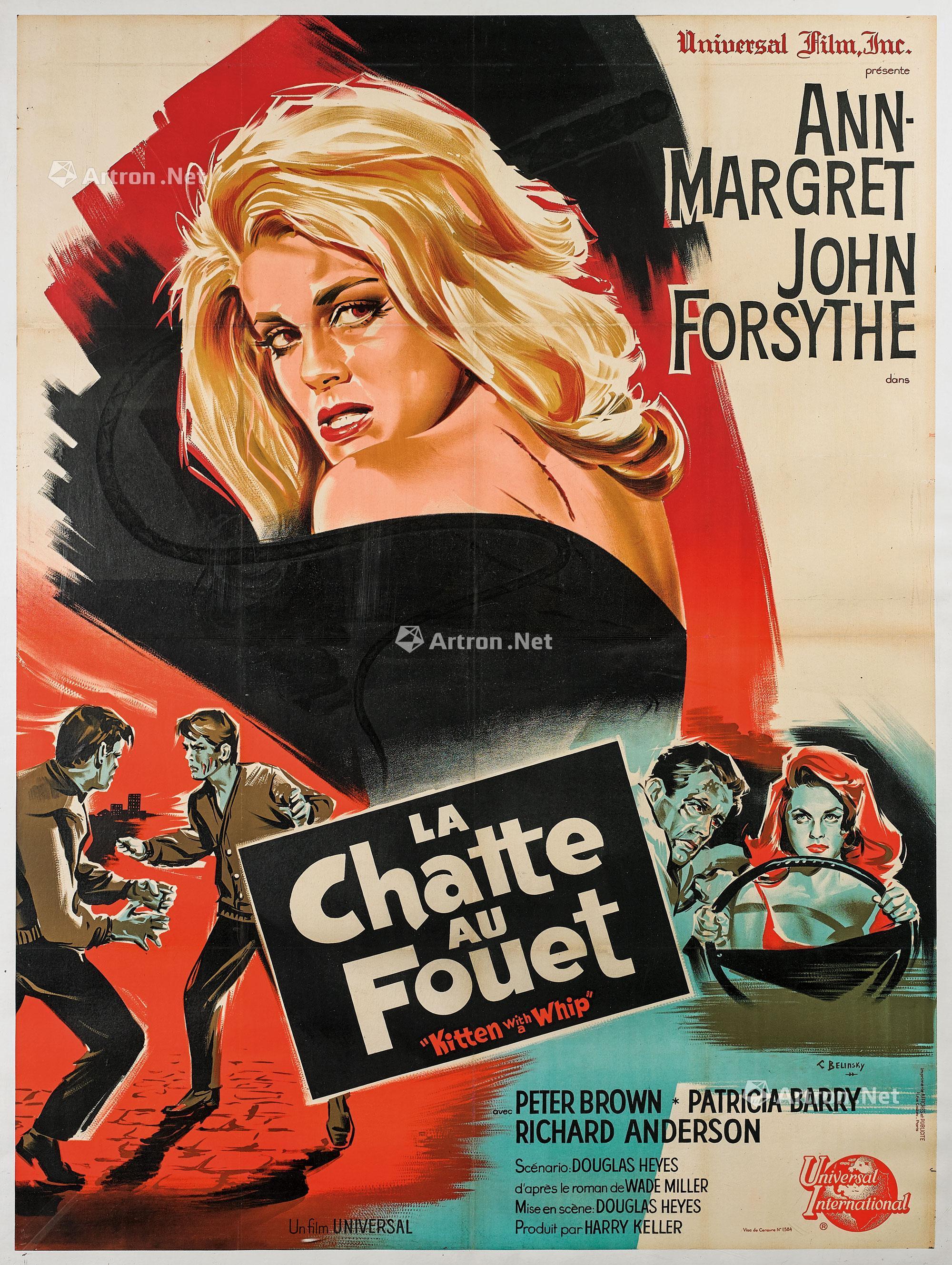 0380 la chatte au fouet 复古法国电影海报