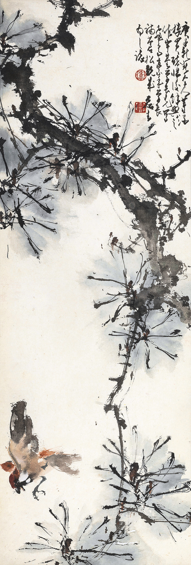 1927) 尺寸 92×31cm 作品分类 中国书画>绘画 创作年代  庚子(1960年