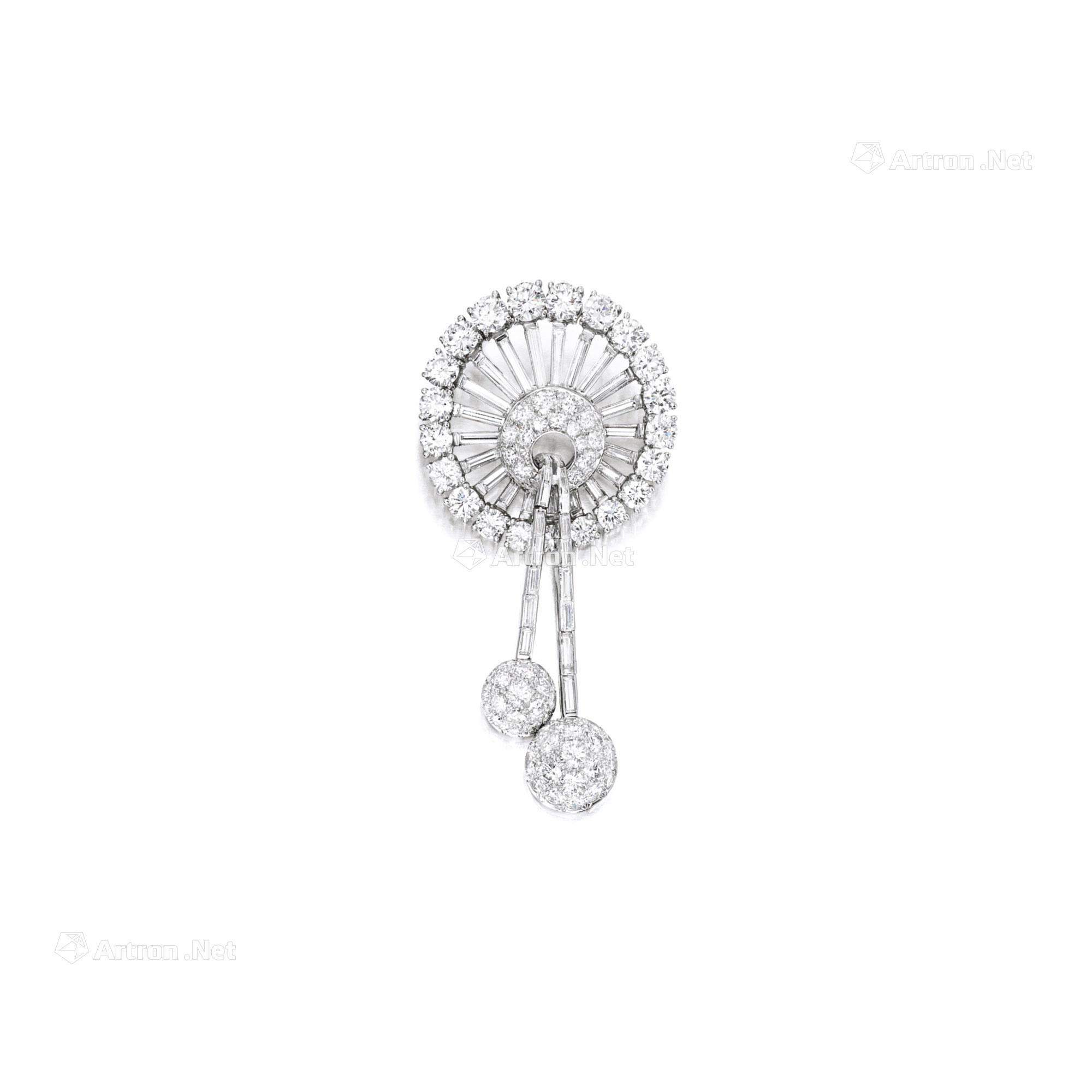 1694钻石别针吊坠海瑞温斯顿harrywinston1953年