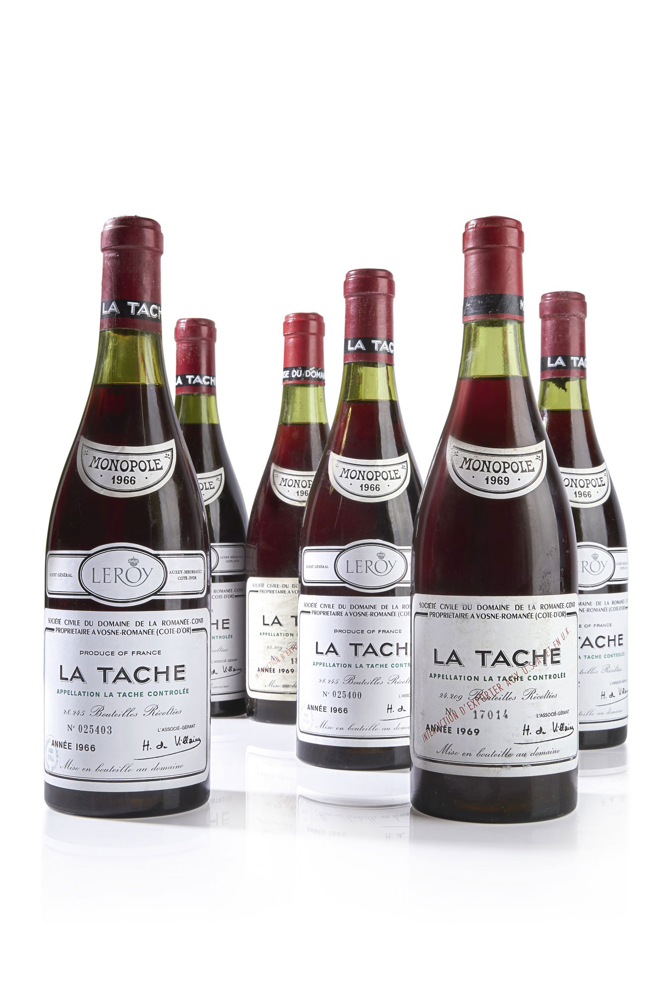 7813 la tache 1969 domaine de la romanee-conti