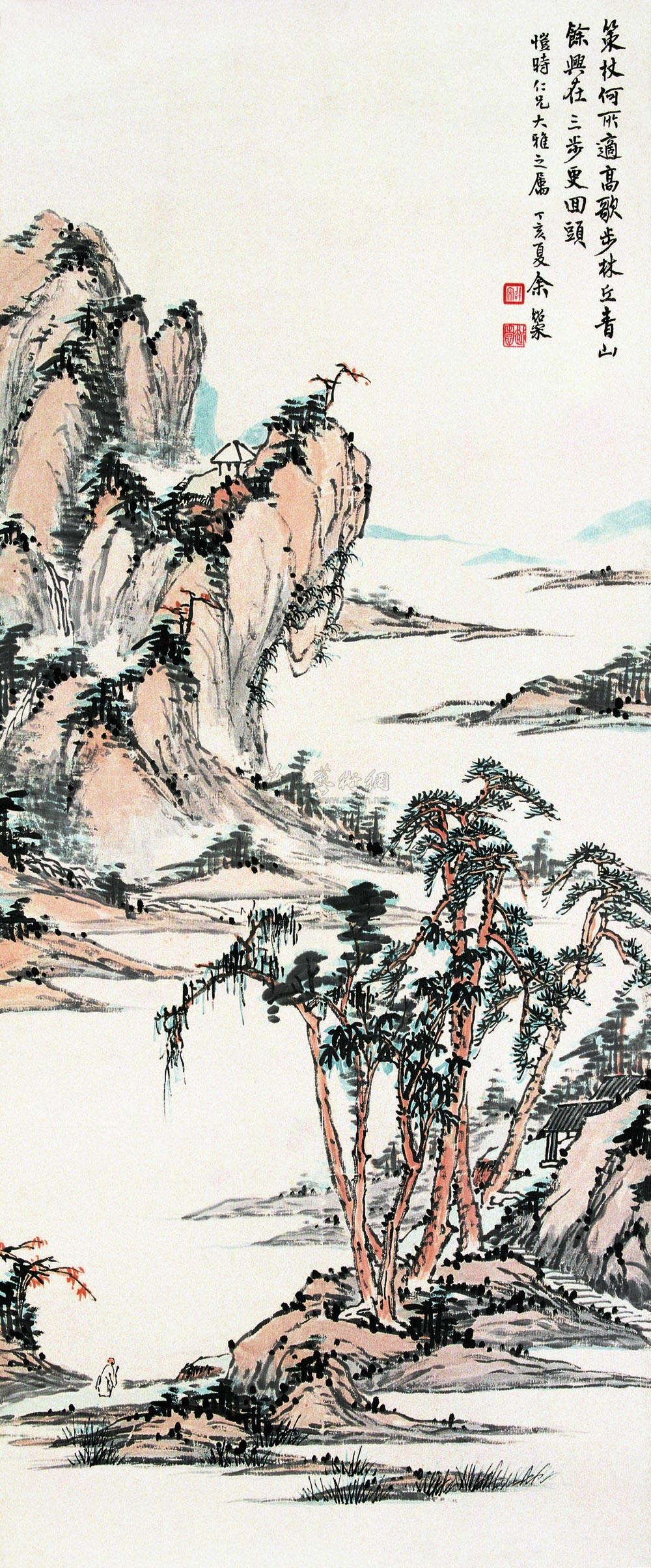 0104 1947年作 浅绛山水 立轴