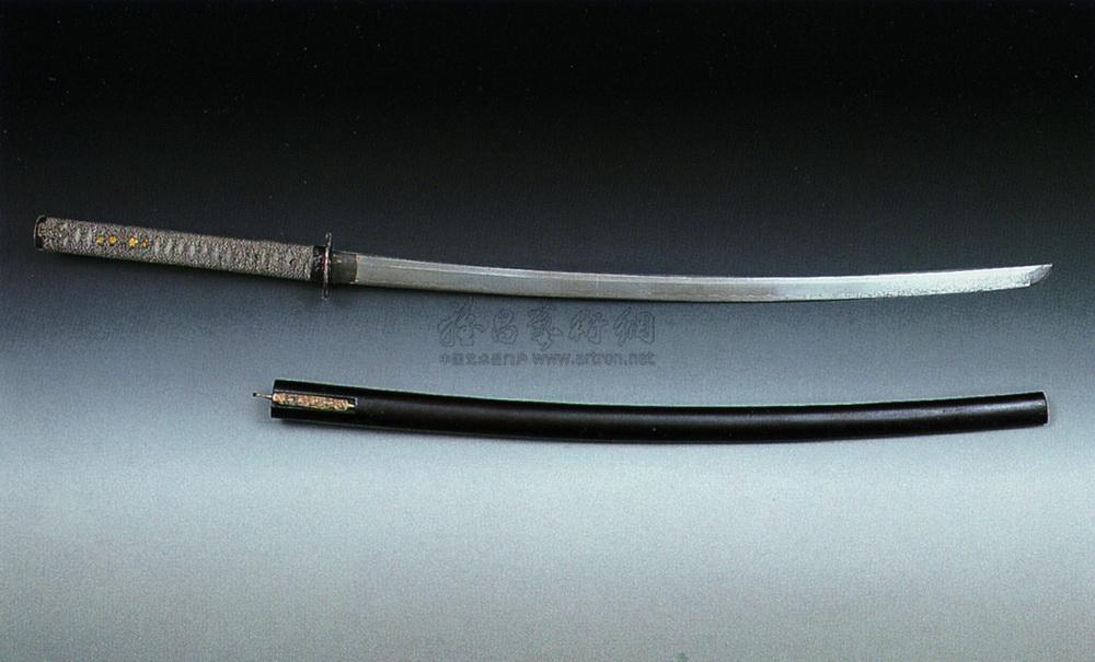 0869 镰仓—江户时代 日本漆鞘武士刀