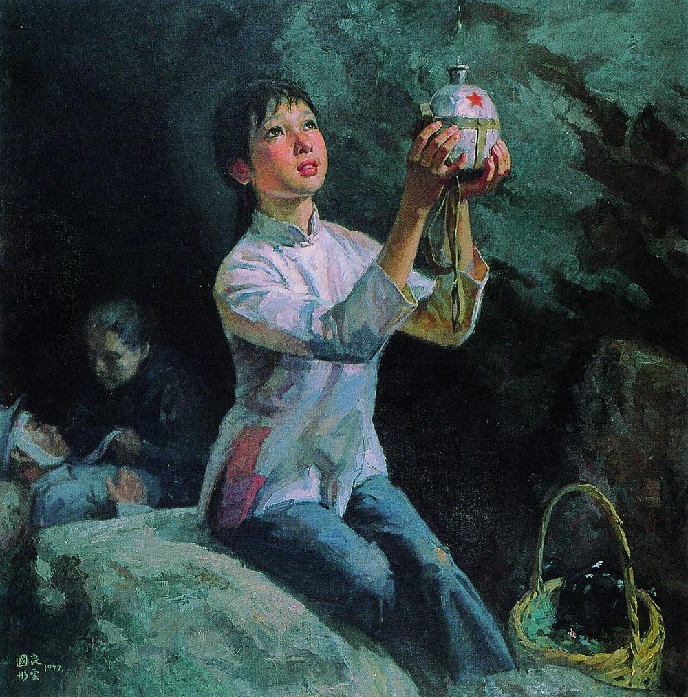 0501 1977年作 泉 布面油画