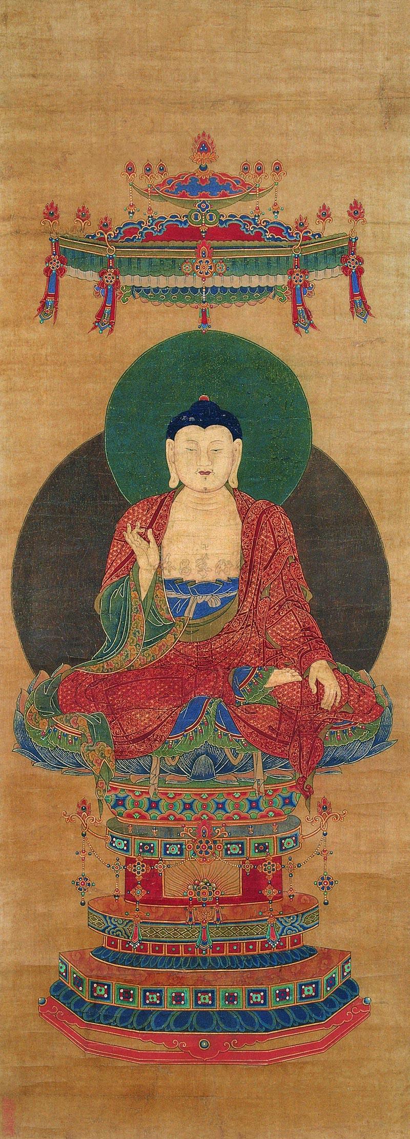 【佛像 立轴 设色绫本】拍卖品_图片_价格_鉴赏_绘画_雅昌艺术品拍卖