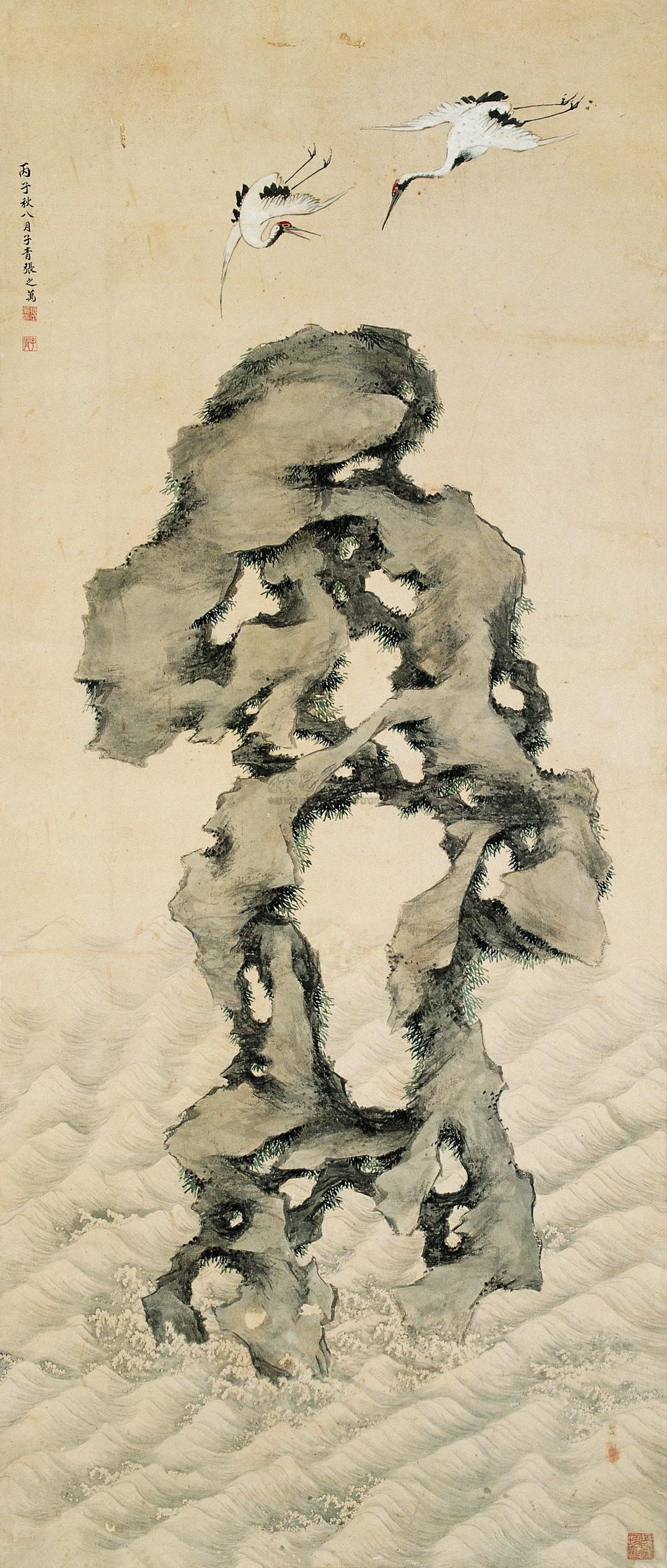 2331866年作福山寿海立轴设色纸本