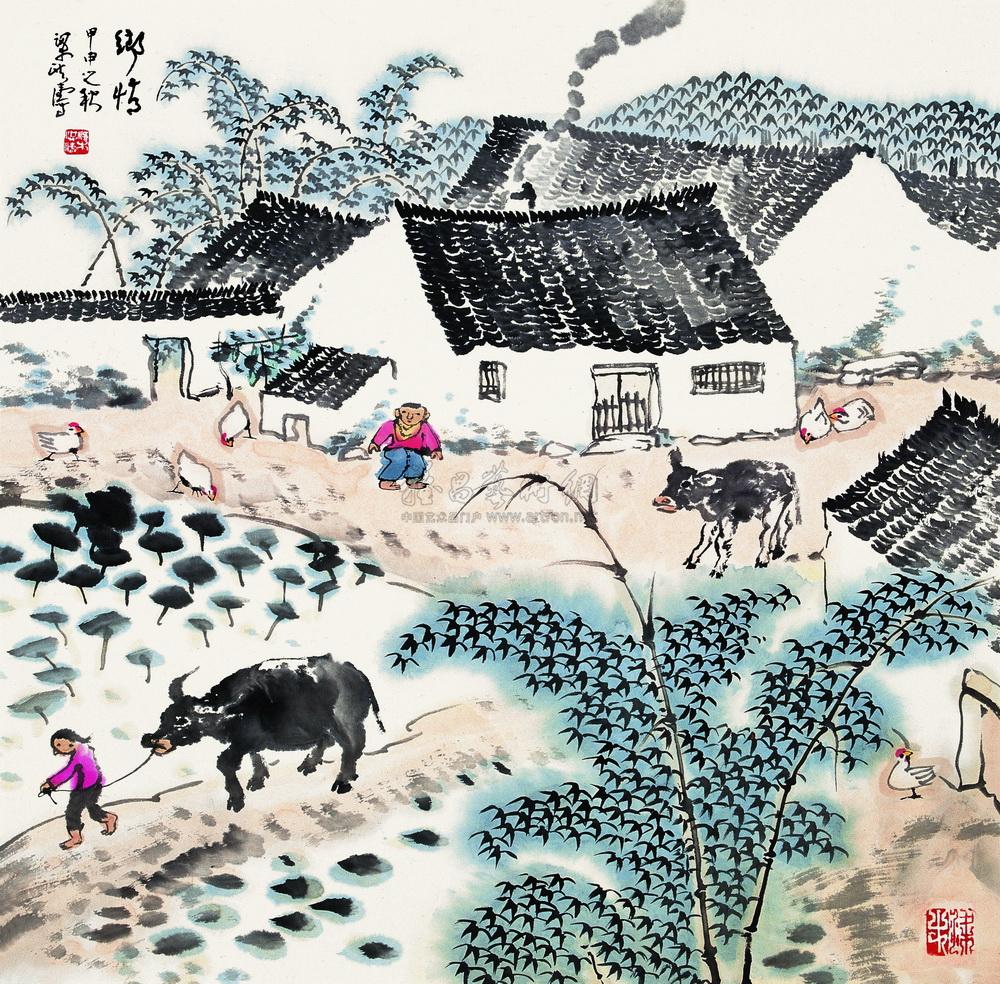 【乡情图】拍卖品_图片_价格_鉴赏_绘画_雅昌艺术品
