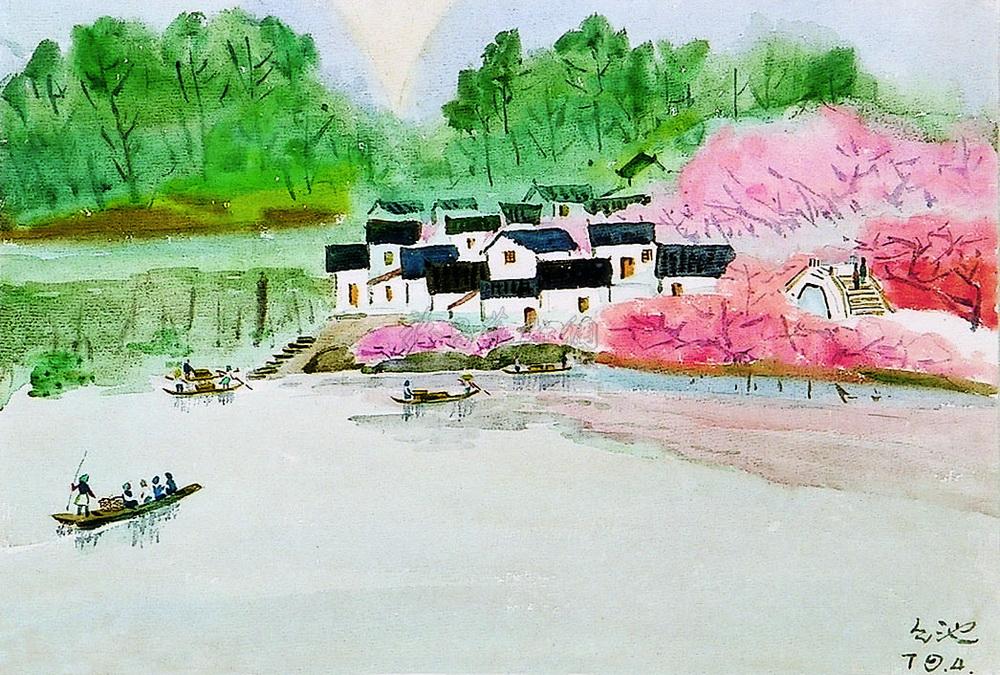 1309 江南春 水彩画