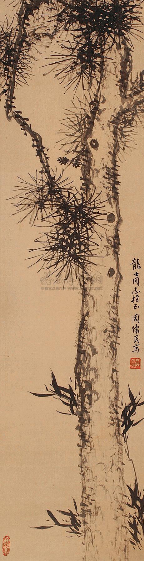 0025 松竹 立轴
