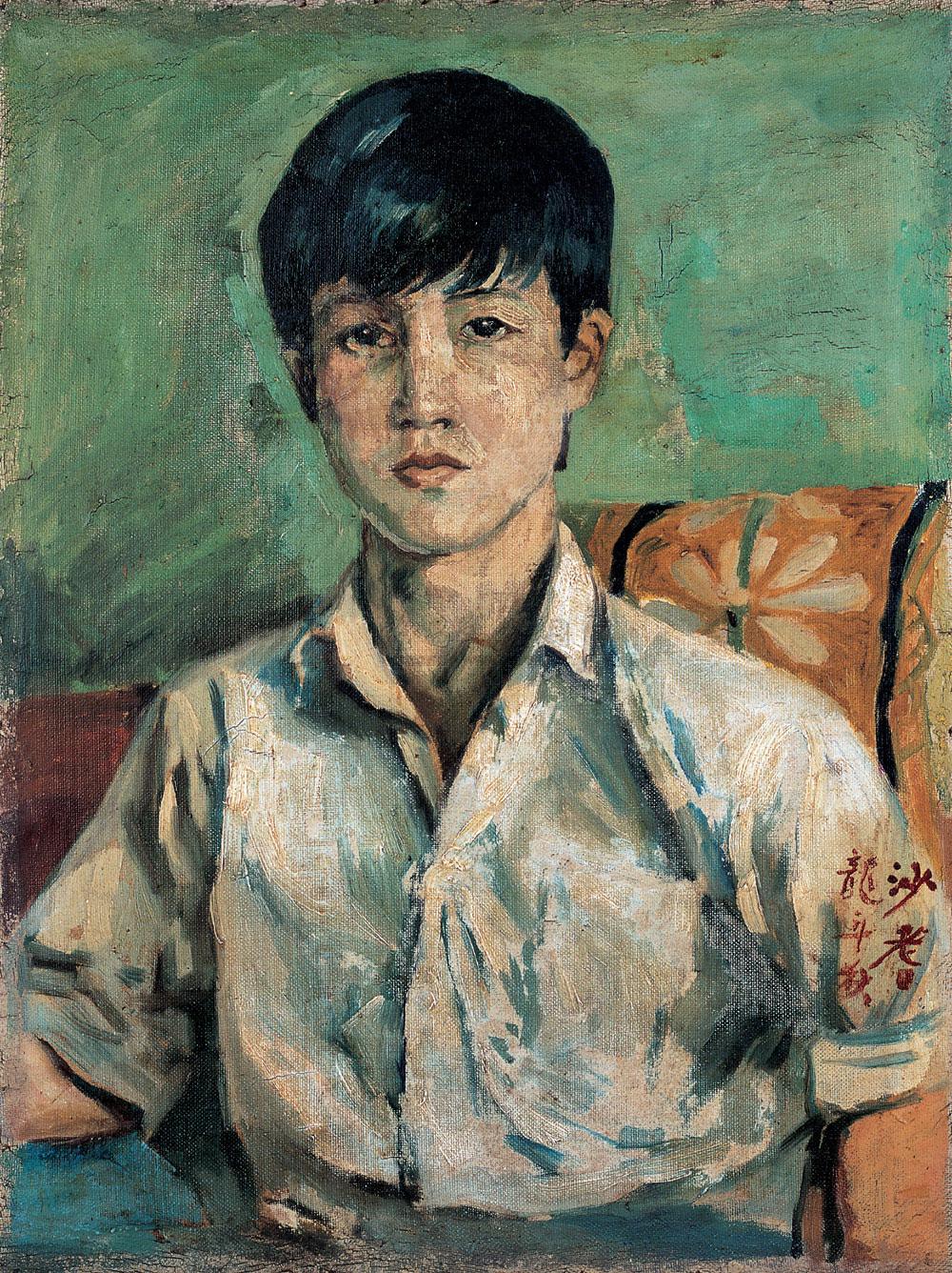 0007 1988年作 男孩肖像 布面油画