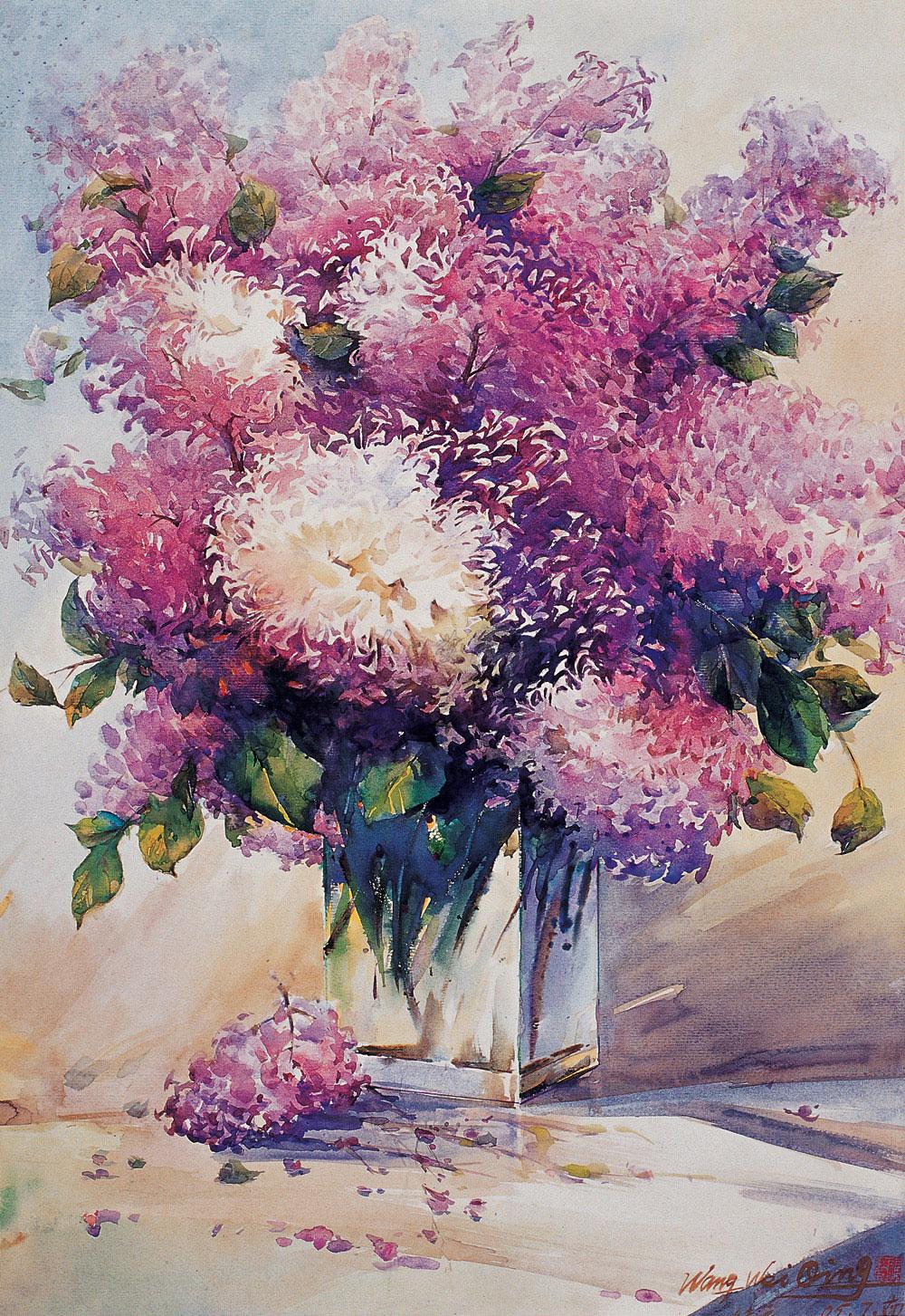 【丁香花】拍卖品_图片_价格_鉴赏_水粉水彩_雅昌艺术品拍卖网