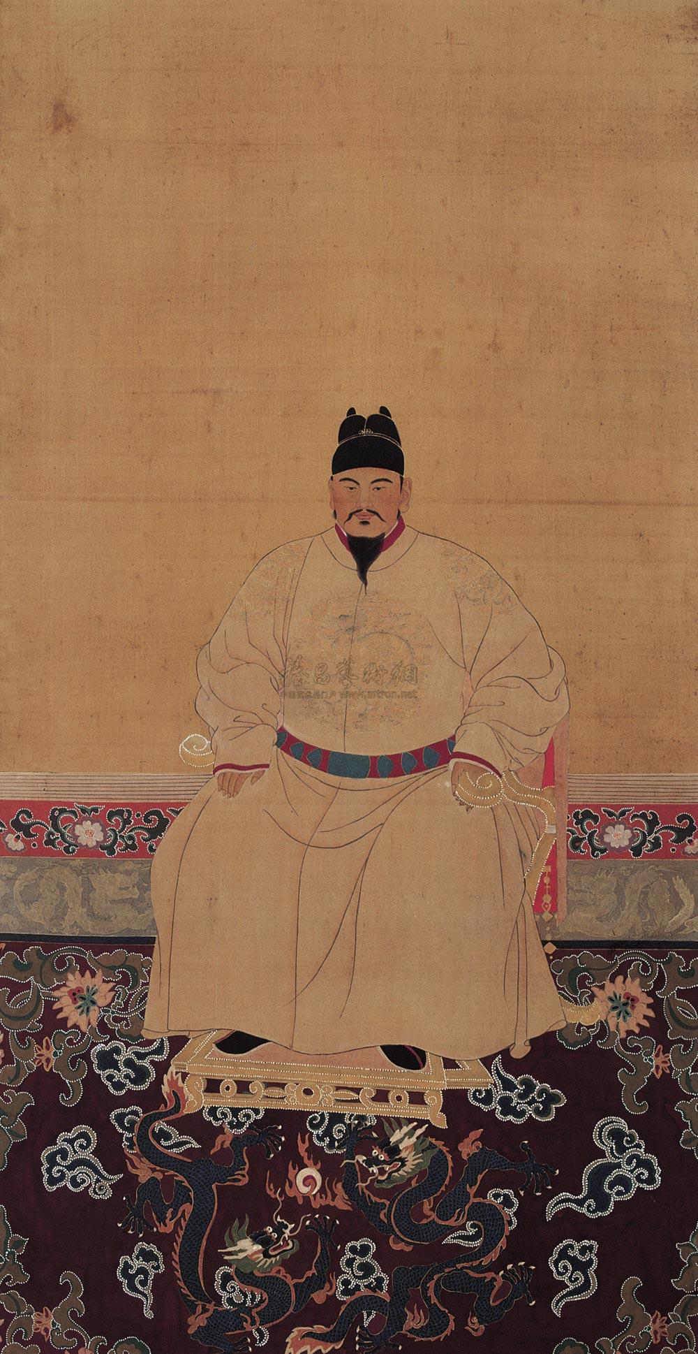 0773 明太祖像 立轴 设色绢本