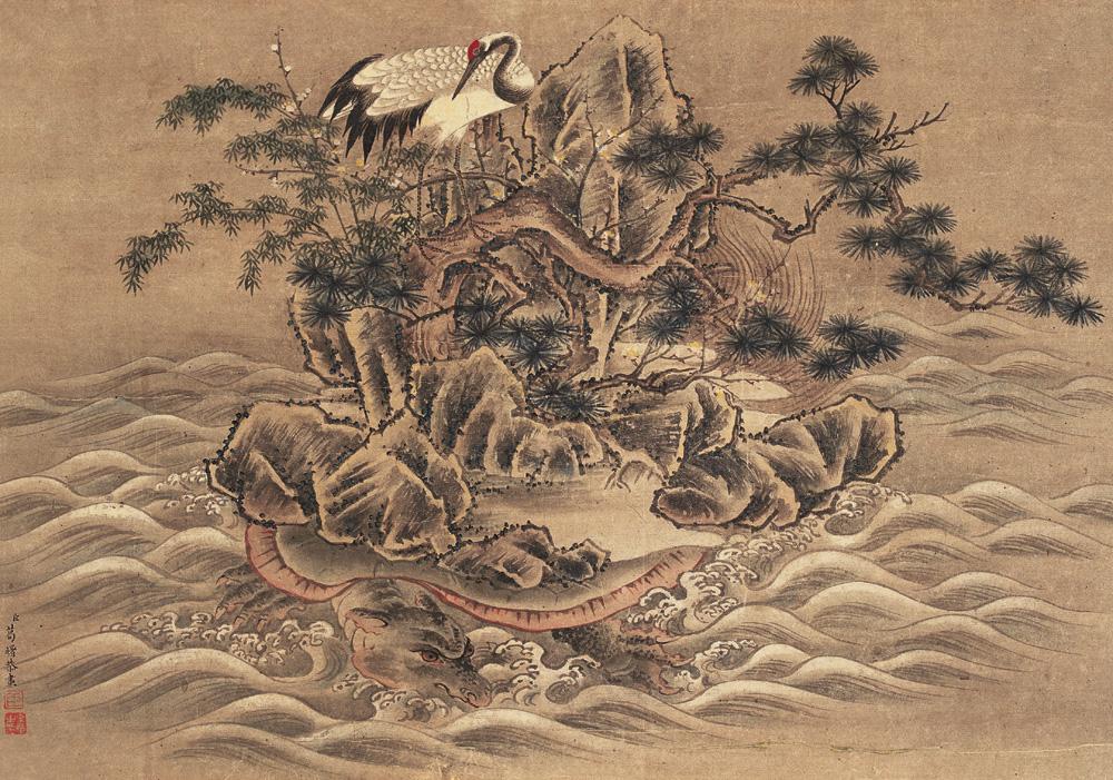 0483 福山寿海图 镜心 纸本