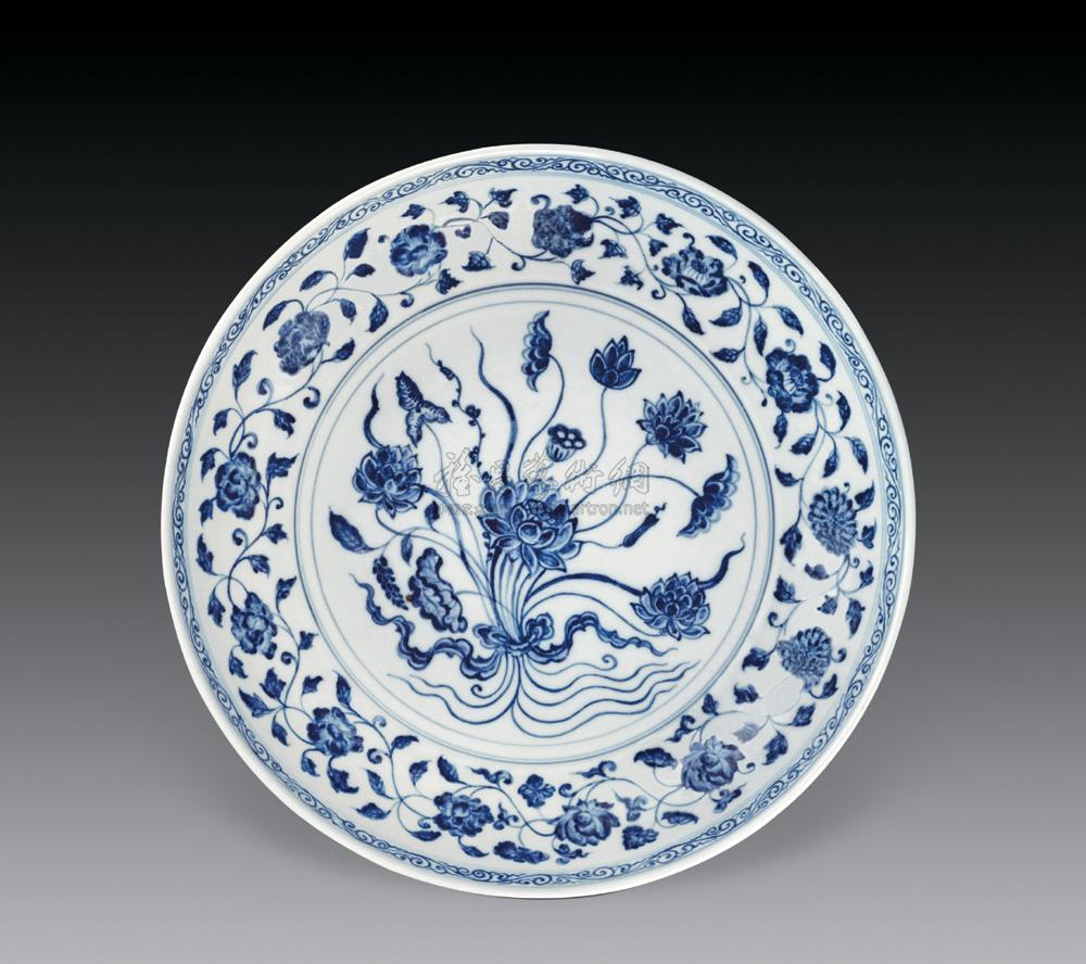 尺寸 直径35cm 作品分类 陶瓷>明代青花瓷器 创作年代  明永乐