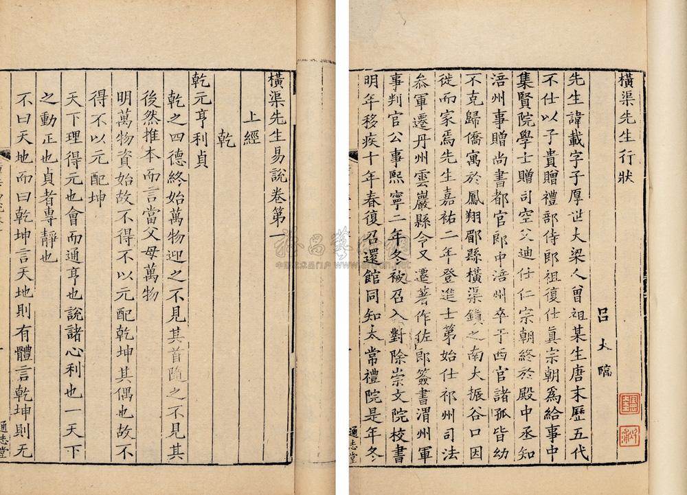 0573 清 北宋 张载撰 横渠先生易说
