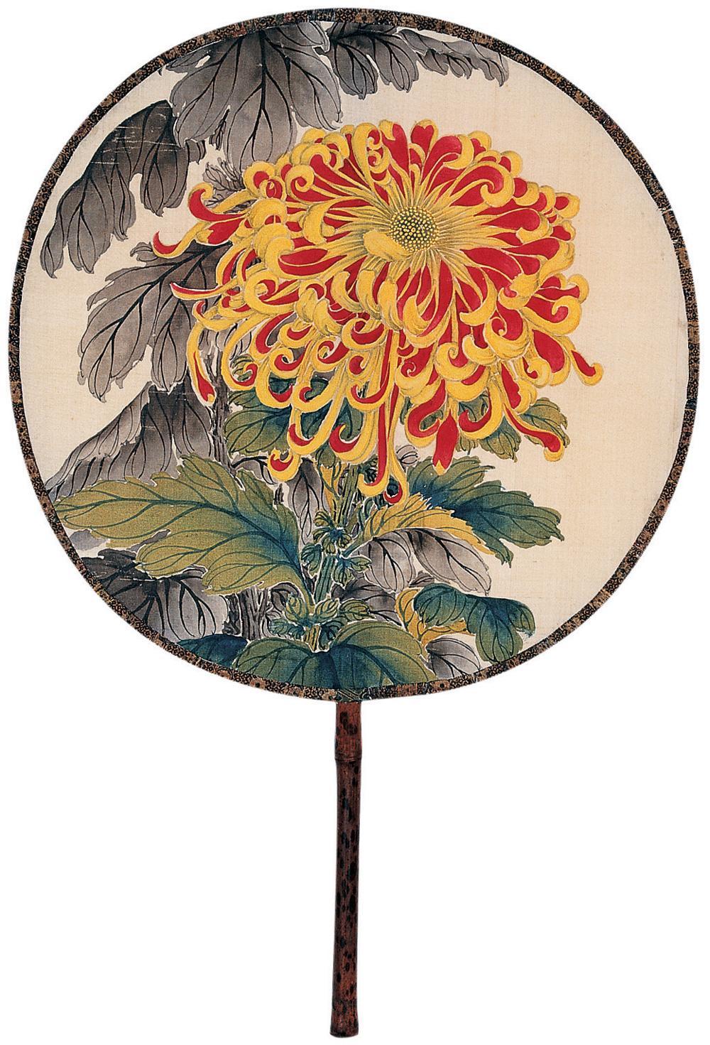 【艳菊 团扇 设色绢本】拍卖品_图片_价格_鉴赏_绘画_雅昌艺术品拍卖