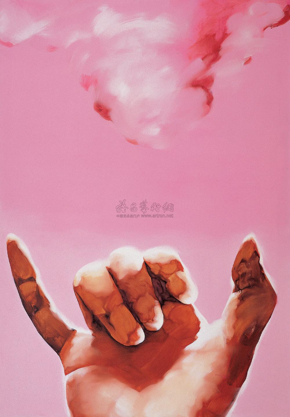 1294 佛之手印·玉环手 布面 油画