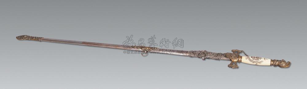 *3703 19世纪 象牙柄珮剑