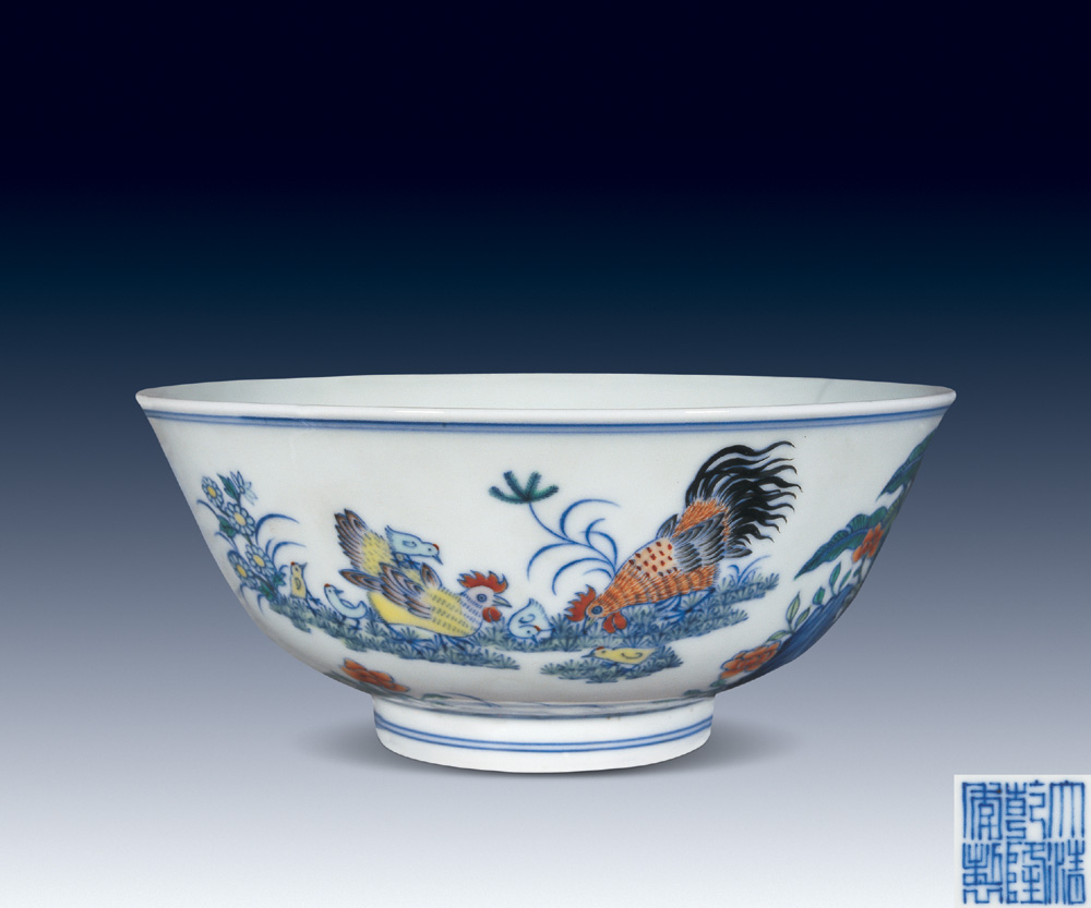【清乾隆 斗彩鸡纹碗】拍卖品_图片_价格_鉴赏_清代斗彩瓷器_雅昌艺术