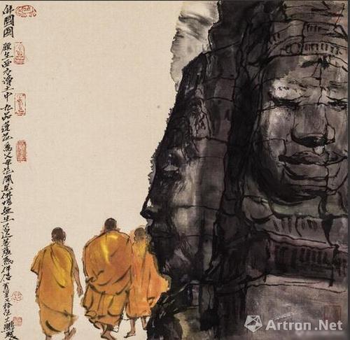 资讯 资讯详细 佛国图 46*46cm 寇月朋 2015年作