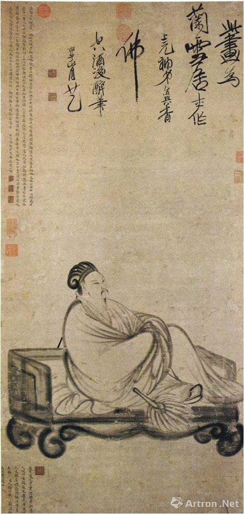我们再看刚才所看到的两张像,实际上都是职业画家所画的诸葛亮的像