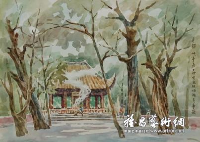 “灵色”李杏水彩画展