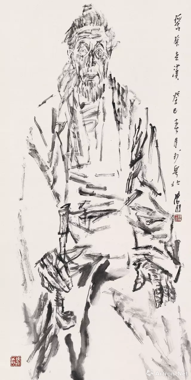 "薪火"广州美术学院中国画学院人物画工作室教师写生作品