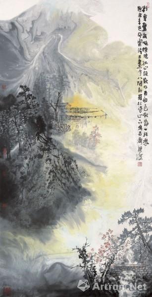 闽壑烟岚梁明大泼彩山水画展厦门站