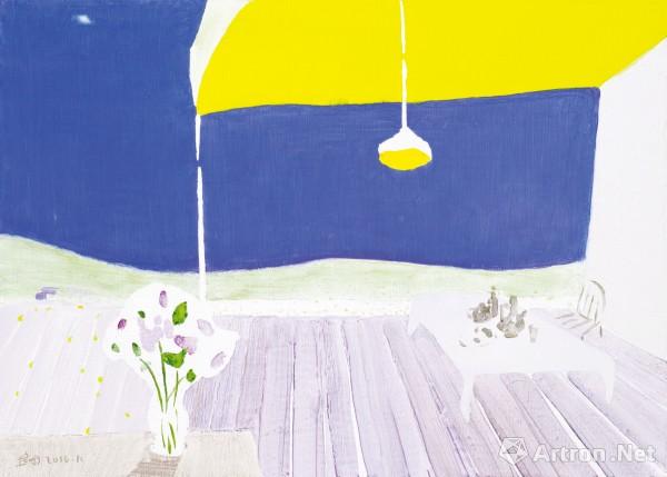 "自由的川流"金田小幅油画展