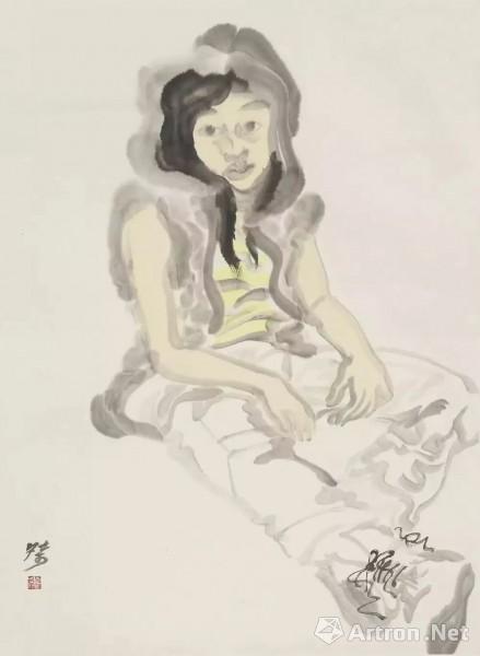 《少女 刘西洁 68x50cm 2008年