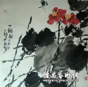 “个性水墨”刘华骏画、印个展