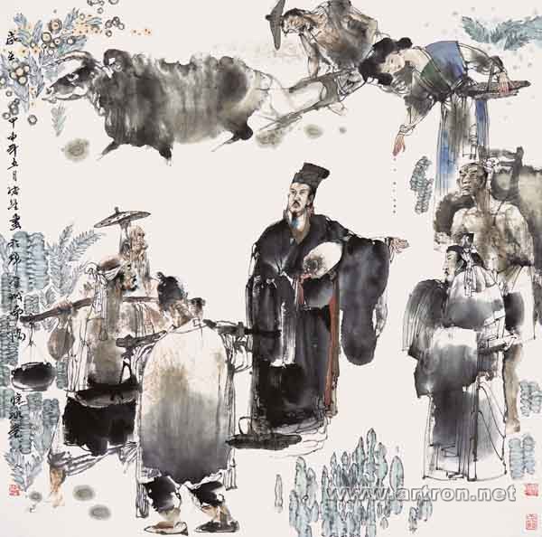 吴绪经 《诸葛劝课农桑图》