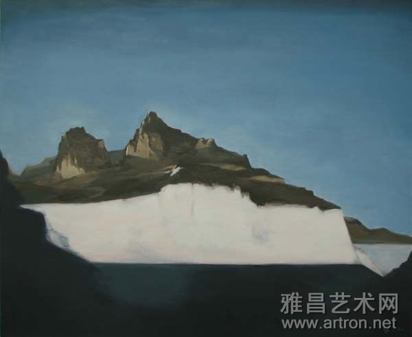 任剑《断山 布面油画 180x150cm 2005