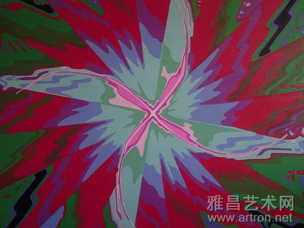 姚松涛《浪漫莲花-5 油画 2006