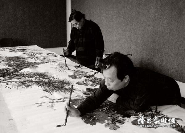 2004年3月11日，北京画院画家郭石夫、王培东合作作品