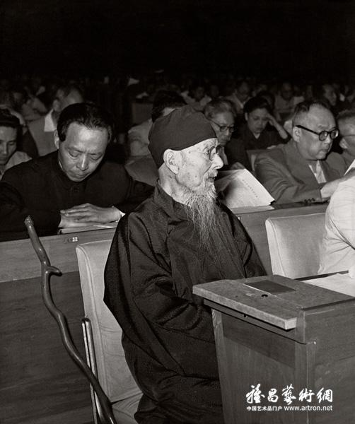 1956年6月15日，齐白石出席第一届全国人民代表大会第三次会议