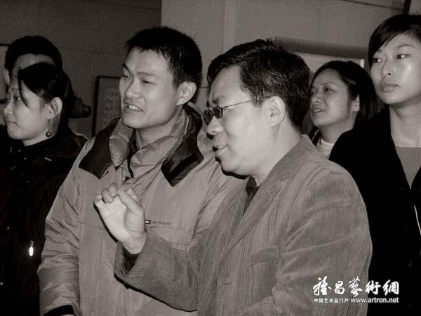 2007年2月10日，上海中国画院高研班作品观摩
