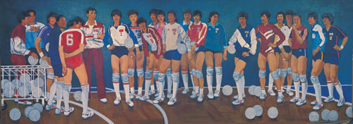 2008年奥运会油画,2008奥运会油画 2008年奥林匹克博览会•中国嘉德专场拍卖会",拍卖奥运及体育题材