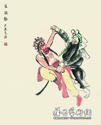 【动态"水墨梨园,气象万千-李岗戏画"作品展