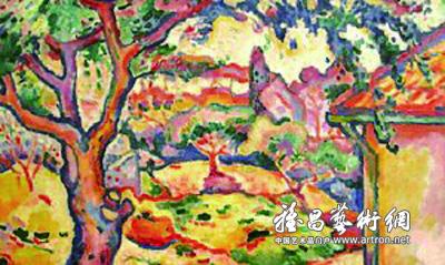 布拉克 《埃斯塔克附近的橄榄树》