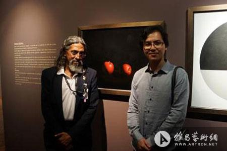 周松参加"跨越大洋——中国艺术家当代作品展"