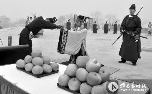 大明宫国家遗址公园再现冬至"祭天礼"(图)