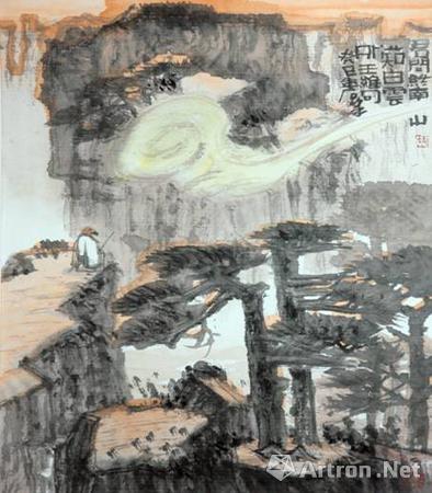 【评论】解读周石峰的轻烟山水画